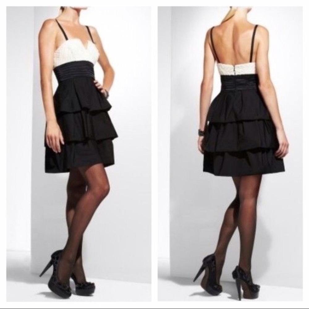 BCBG 12 tiered cocktail dress
